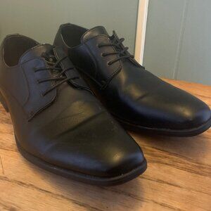 Bravo Black Leather Oxford Shoes Size 9